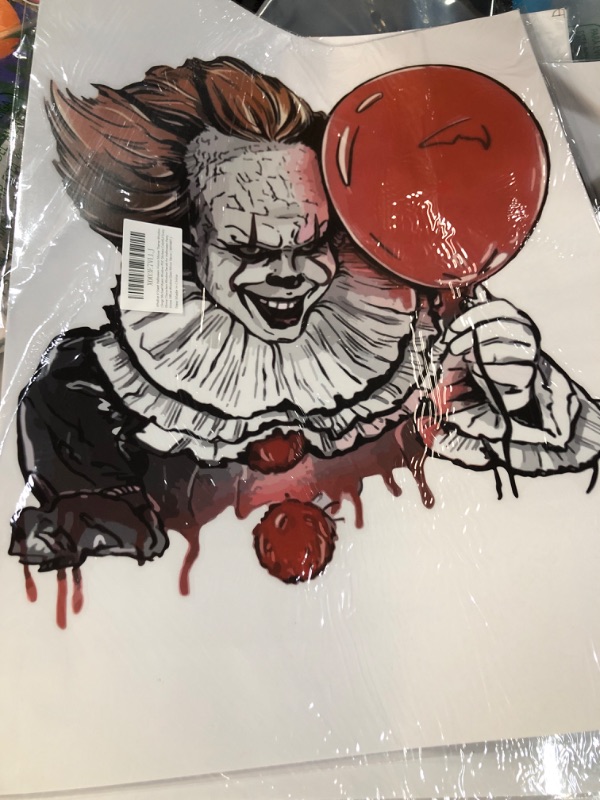 Photo 2 of 13cmx9.3cm for Scary Funny Clown Balloon JT Laptop Car Stickers Decal Windows