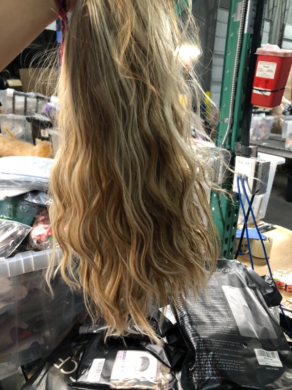 Photo 1 of QACCF Short Dirty Blonde Wig 14" Shoulder Length Curly Pelucas Short Wavy Women Side Part Realistic Halloween Cosplay Bob Wig (BlondeM)