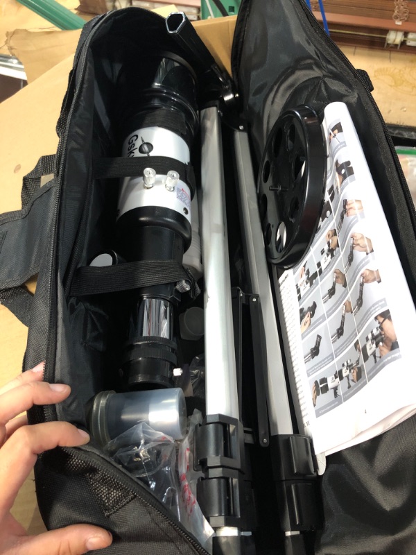 Photo 2 of Gskyer Telescope, 70mm Aperture 400mm AZ Mount Astronomical Refracting Telescope for Kids Beginners - Travel Telescope with Carry Bag, Phone Adapter and Wireless Remote