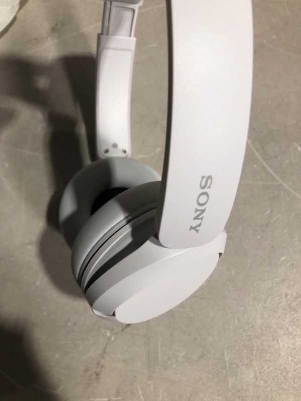 Photo 3 of Sony WH-CH520 Wireless Headphones Bluetooth On-Ear Headset with Microphone, White