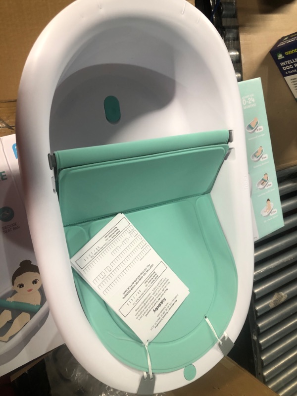 Photo 3 of 4-in-1 Grow-with-Me Bath Tub by Frida Baby Transforms Infant Bathtub to Toddler Bath Seat with Backrest for Assisted Sitting in Tub