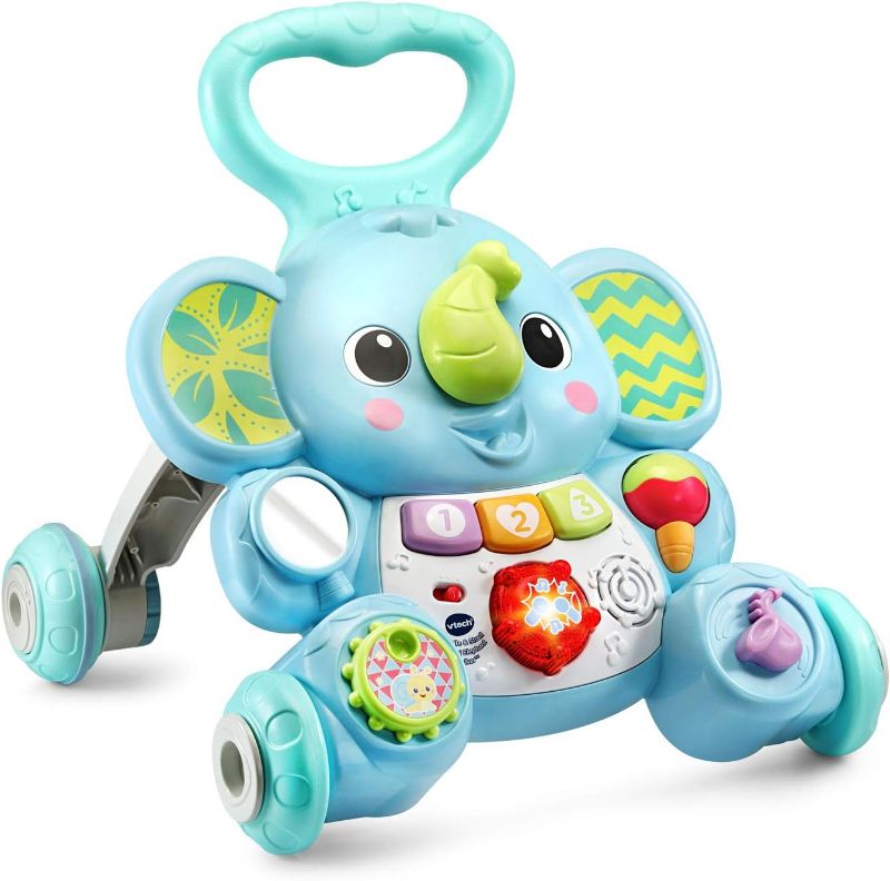 Photo 1 of *MISSING HANDLE*
VTech Walker Toddle Stroll Musical Elephant Activity 2 Speeds 9-36 Months