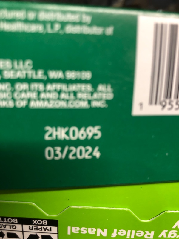 Photo 2 of Amazon Basic Care 24-Hour Allergy Relief Nasal Spray, Fluticasone Propionate (Glucocorticoid), 50 mcg, Full Prescription Strength, Non-Drowsy, 0.62 Fl Oz 0.62 Fl Oz (Pack of 1)