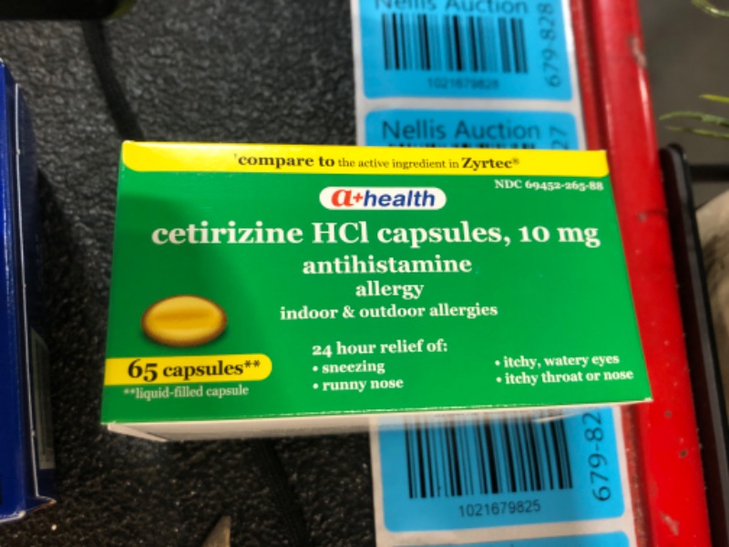 Photo 2 of A+Health Cetirizine Hcl 10 Mg Liquid Gels, Antihistamine for 24 Hour Allergy Relief, 65 Count BUNDLE OF 2 **