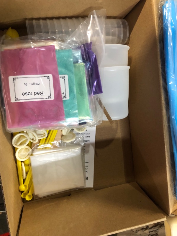 Photo 1 of Teexpert Epoxy Resin Kit for Beginners, Resin Kit with Coaster Molds, Silicone Molds Kit, Crystal Clear Art Resin, Casting & Coating for DIY Resin Coasters 16 FL.OZ