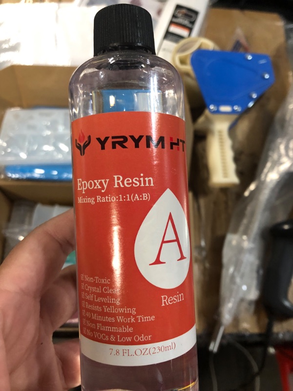 Photo 1 of Teexpert Epoxy Resin Kit for Beginners, Resin Kit with Coaster Molds, Silicone Molds Kit, Crystal Clear Art Resin, Casting & Coating for DIY Resin Coasters 16 FL.OZ