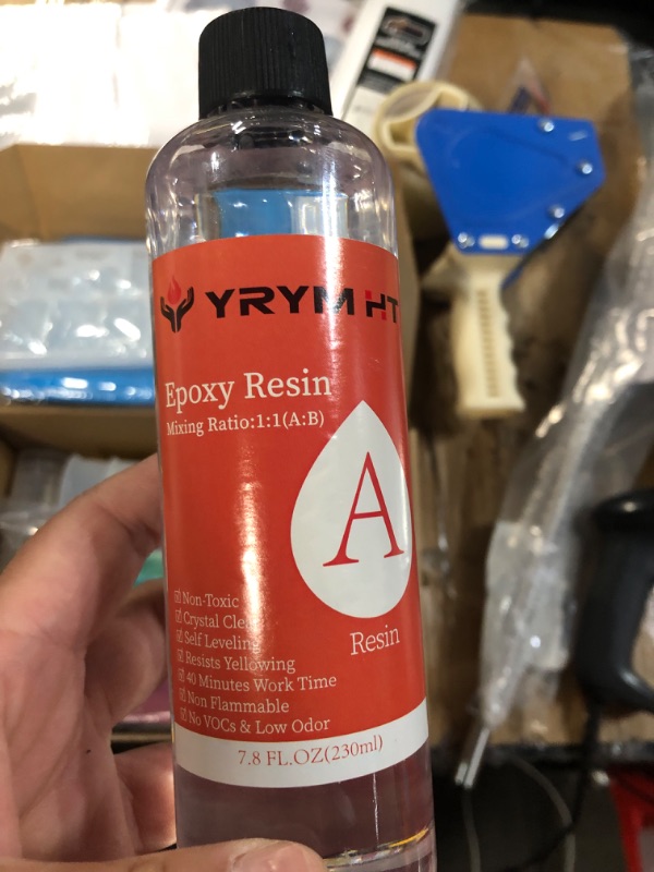 Photo 1 of Teexpert Epoxy Resin Kit for Beginners, Resin Kit with Coaster Molds, Silicone Molds Kit, Crystal Clear Art Resin, Casting & Coating for DIY Resin Coasters 16 FL.OZ