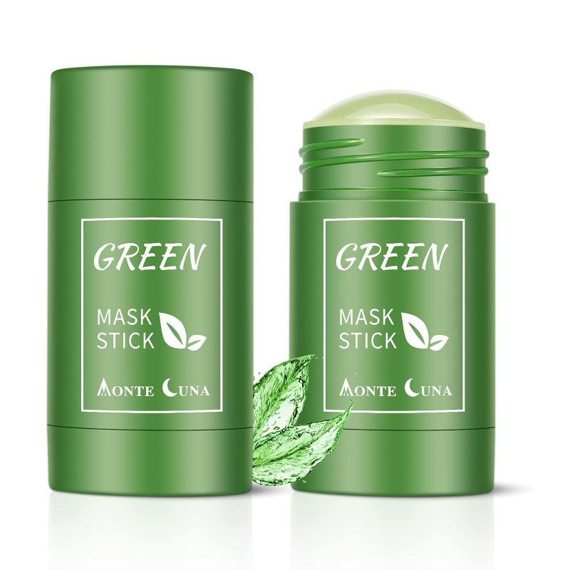 Photo 1 of 2 Pack Green Tea Cleansing Mask Stick, Poreless Deep Cleanse Green Tea Mask for Blackhead Remover and Skin Care, Monte Luna Purifying Clay Stick Mask
Picture Is a Reasonable Facsimile 