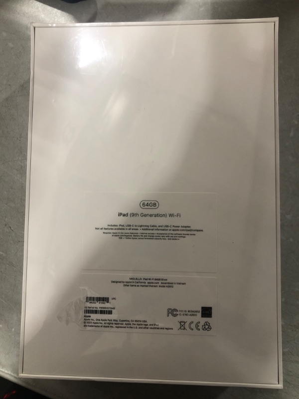 Photo 3 of Apple 2021 10.2-inch iPad (Wi-Fi, 64GB) - Silver WiFi 64GB Silver (WAS SEALED ONLY OPENED TO EXAM)