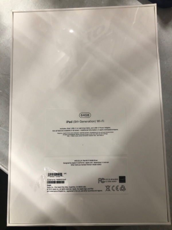 Photo 4 of Apple 2021 10.2-inch iPad (Wi-Fi, 64GB) - Silver WiFi 64GB Silver (WAS SEALED ONLY OPENED TO EXAM)