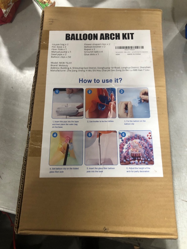 Photo 1 of Balloon Arch Kit - Mobiuty Balloon Arch Holder Kit, 9Ft Tall and 10 Ft Wide Adjustable Balloon Arch Stand with 2 Water Fillable Base for Wedding Christmas Birthday Party Decoration