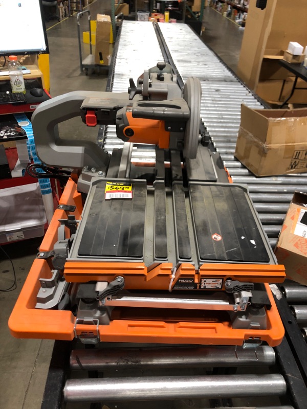 Photo 3 of 12 Amp 8 in. Blade Corded Wet Tile Saw with Extended Rip
