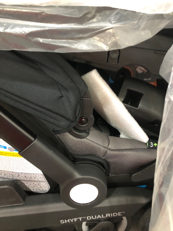 Photo 2 of Shyft DualRide with Carryall Storage Infant Car Seat and Stroller Combo (Boone Gray)