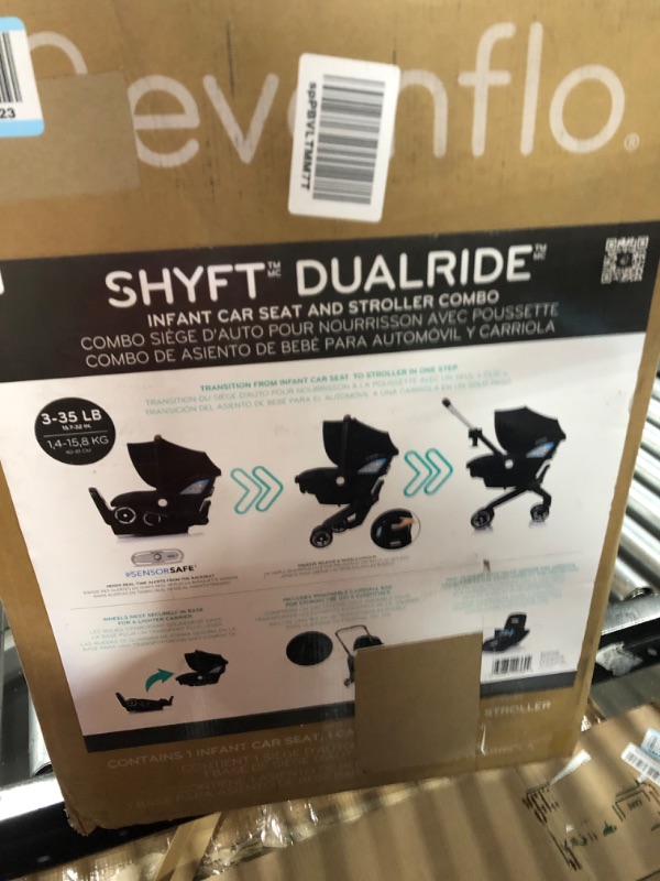 Photo 4 of Shyft DualRide with Carryall Storage Infant Car Seat and Stroller Combo (Boone Gray)