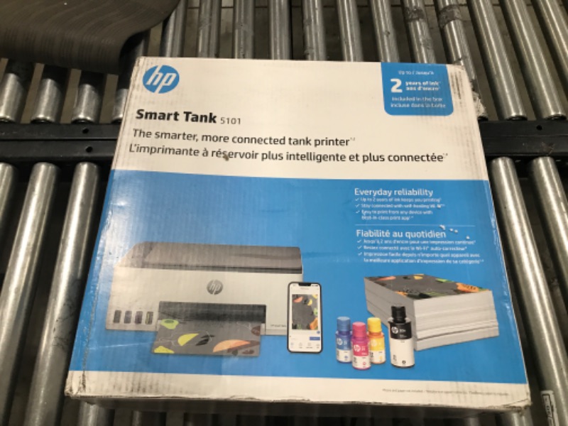 Photo 2 of HP Smart-Tank 5101 Wireless All-in-One Ink-Tank Printer with up to 2 Years of Ink Included (1F3Y0A),White