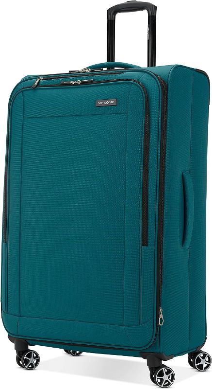 Photo 1 of Samsonite Saire LTE Softside Expandable Luggage Wheels, Pine Green, Large Spinner
