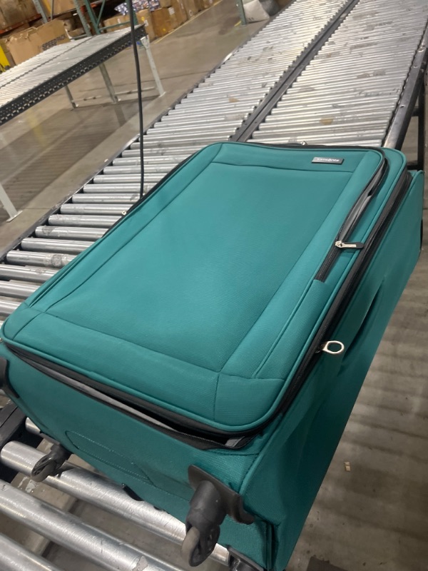 Photo 2 of Samsonite Saire LTE Softside Expandable Luggage Wheels, Pine Green, Large Spinner
