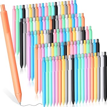 Photo 1 of 300 Pieces Retractable Pastel Gel Ink Pens Bulk Quick Dry Ink Pens Cute Pens Fine Point Smooth Writing Pens Ballpoint Black Ink Pens Kawaii Stationery Aesthetic Pens for Journal School Office Supplies