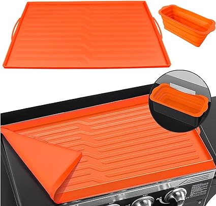 Photo 1 of 36" Griddle Silicone Mat for Blackstone, Griddle Top Cover Accessories with handle, Grill Protective Cover with 1PCS Silicone Grease Cup Liners for Blackstone 36inch Griddle
