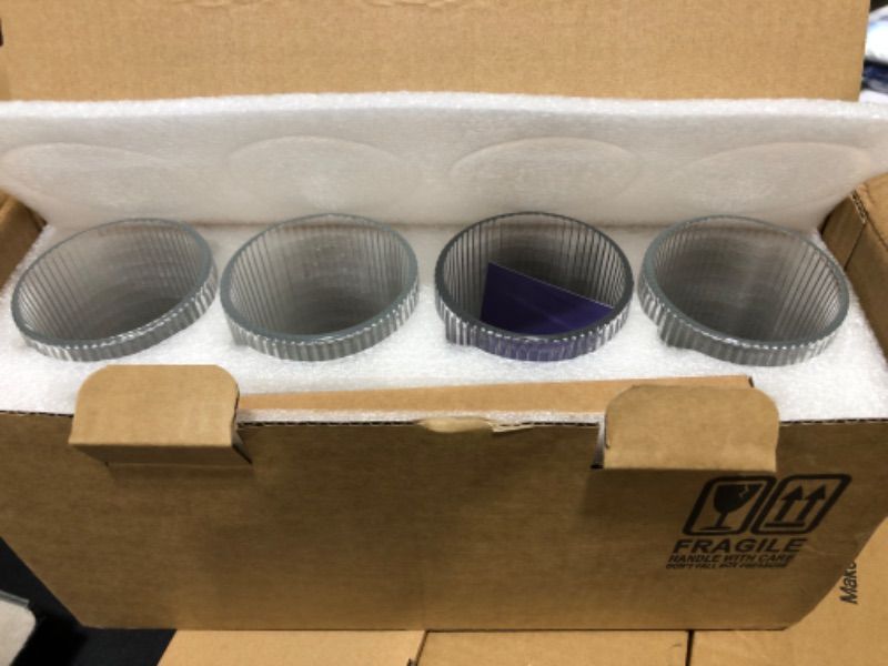 Photo 1 of Combler Ribbed Drinking Glasses, Ribbed Glass Cups 11 oz, Ribbed Glassware Set of 4, Vintage Glassware for Whiskey Cocktail Glasses, Iced Coffee cup Coffee Bar Accessories, Mothers Day Gifts for Mom 11oz Glass Cups