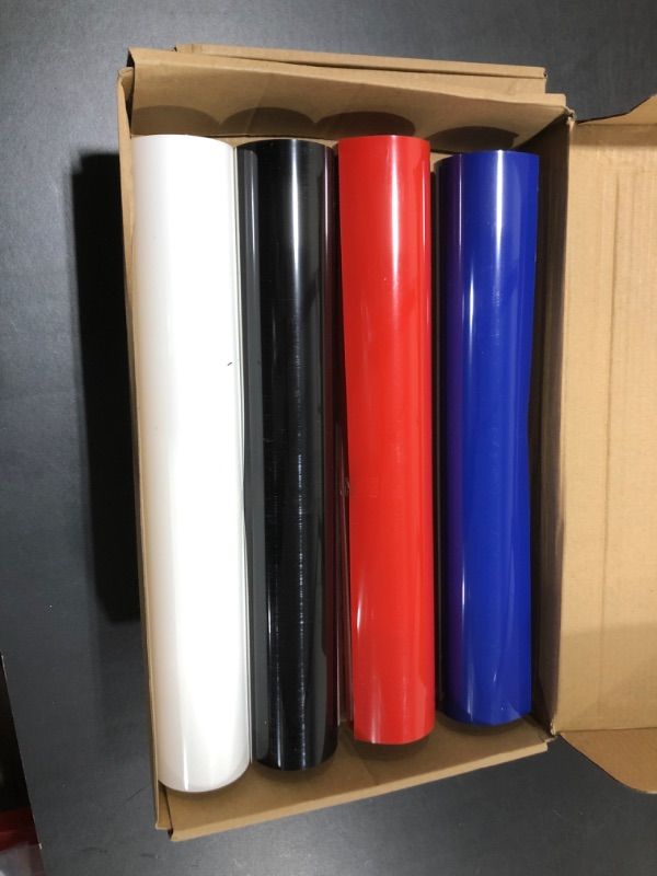 Photo 1 of 12 X 80 FT HEAT TRANSFER PAPER RED BLACK WHITE BLUE