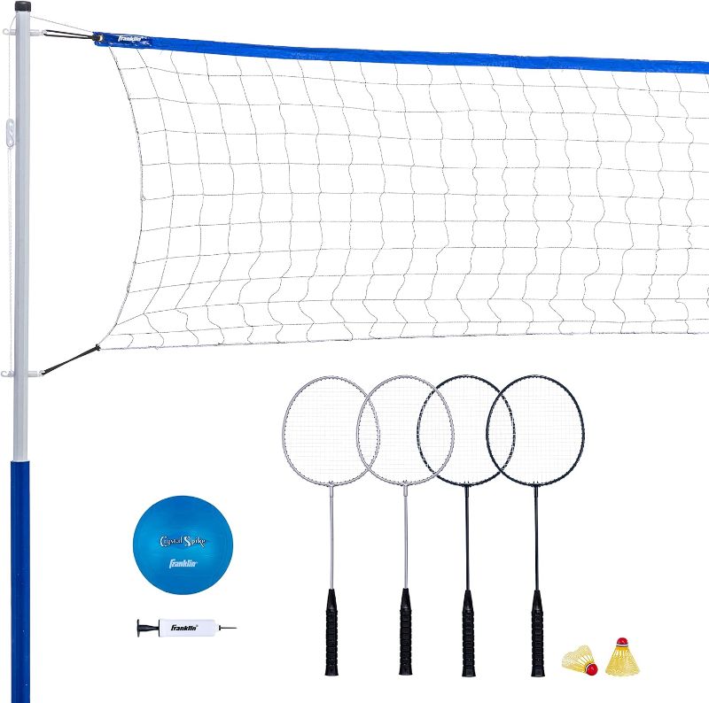 Photo 1 of Franklin Sports Volleyball and Badminton Set
