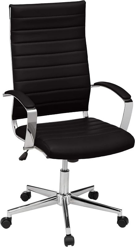 Photo 1 of Amazon Basics High-Back Executive Swivel Office Desk Chair 