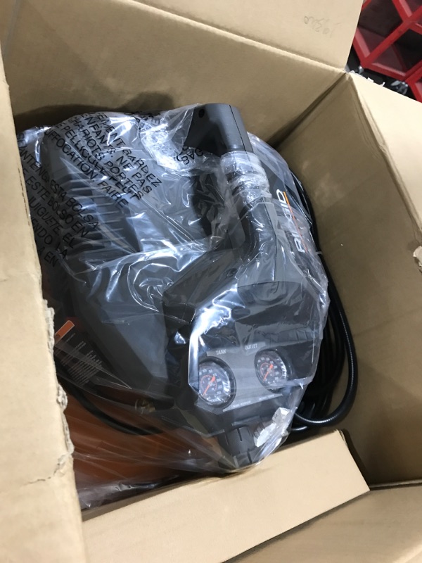 Photo 1 of 6 Gal. Electric Pancake Air Compressor and Pneumatic 18-Gauge 2-1/8 in. Brad Nailer