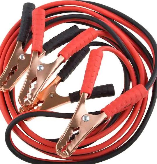 Photo 1 of 12 ft. 10-Gauge Jumper Cables
