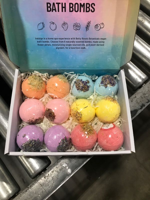 Photo 2 of ?????? ????* Organic Bath Bombs Gift Set, 12 Botanical Scent Bath Bomb with Essential Oils for Natural Bath - Moisturizing Bath Balls for Women, Natural Bath Bomb Kit