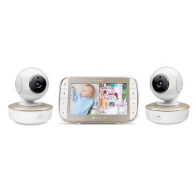 Photo 1 of Motorola VM50G 5.0" Motorized Video Baby Monitor - Two Camera Set, White
