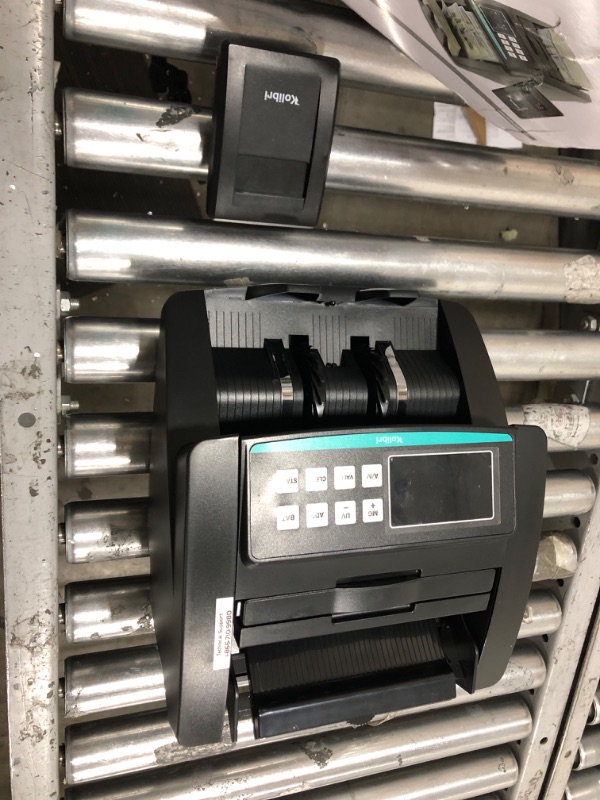 Photo 2 of Kolibri Money Counter Machine - 1,500 bills per min, advanced counterfeit detection, set up in minutes, Add and Batch Modes, Cash Counter with LCD Display