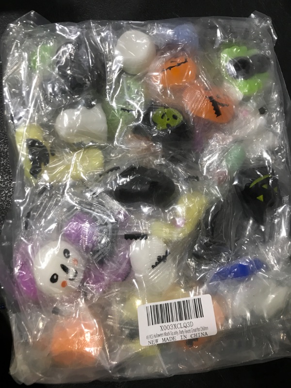 Photo 1 of 45 PCS Halloween Mochi Squishy Toys Stress Relief Squishies for Kids Boys Girls Halloween Party Favors Great for Children