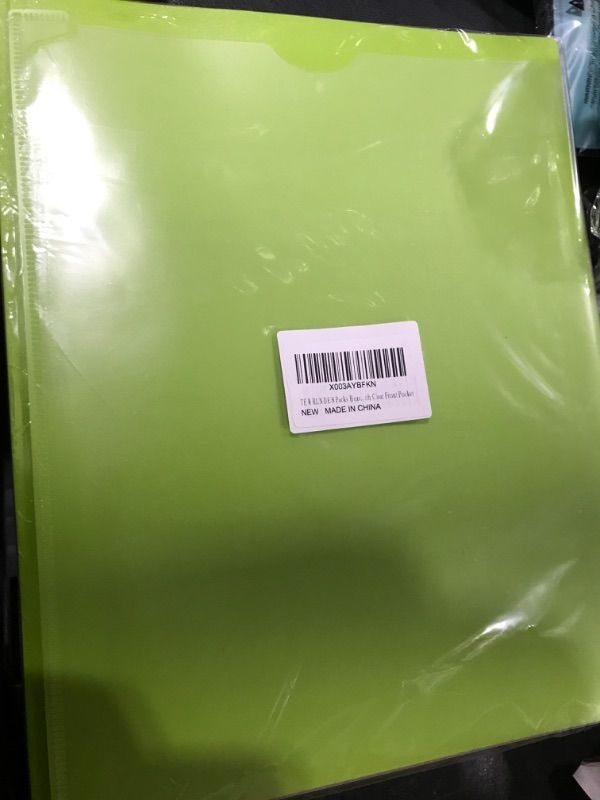 Photo 2 of Heavy Duty Plastic 4 Pocket Folders-4pcs
