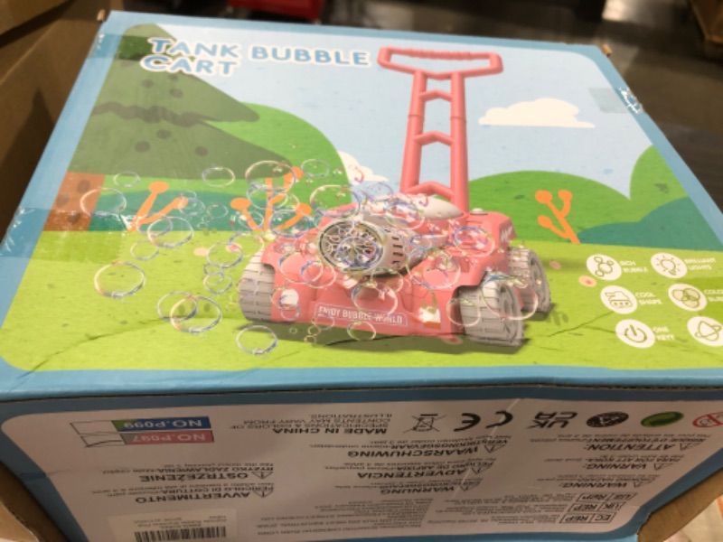 Photo 1 of Aomola Bubble Lawn Mower for Toddlers Kids 1-3, 5000+ Automatic Bubble Blower Maker Machine w/Light Push Toys for Toddler, Christmas Birthday Gifts for 3 4 5 6 7 8 Years Old Boys Girls (Pink)