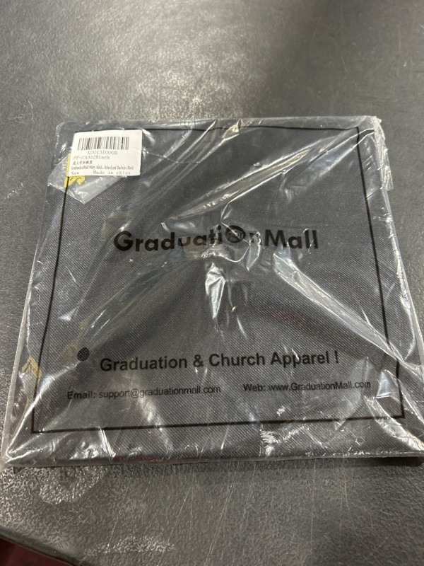 Photo 1 of GraduationMall Shiny Adult Graduation Cap with 2022 Tassel for High School and Bachelor Black Black One Size