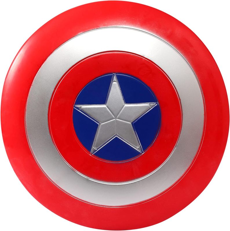 Photo 1 of AMARONE 12-inch Captain America Shield Kids Superhero role-playing toy shield red
