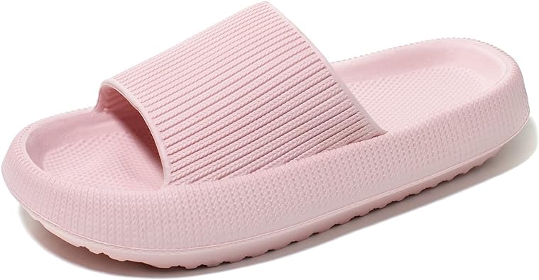 Photo 1 of NewDenBer Cloud Slides Slippers for Women and Men Soft Cushioned Thick Sole Shower Bathroom Indoor Outdoor House Slide Sandals 9-10 WOMENS 
