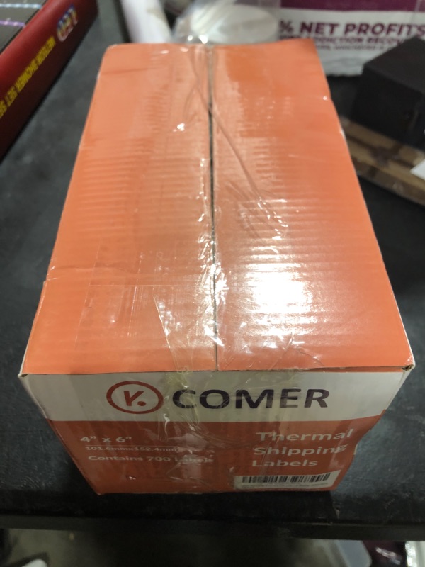 Photo 1 of K Comer 4x6 Thermal Shipping Labels (2 Stacks, 1000 Printer Labels) Stickers Printable,Waterproof,Self Adhesive,Mailing Address Labels for Packages Compatible with K Comer MUNBYN, Rollo