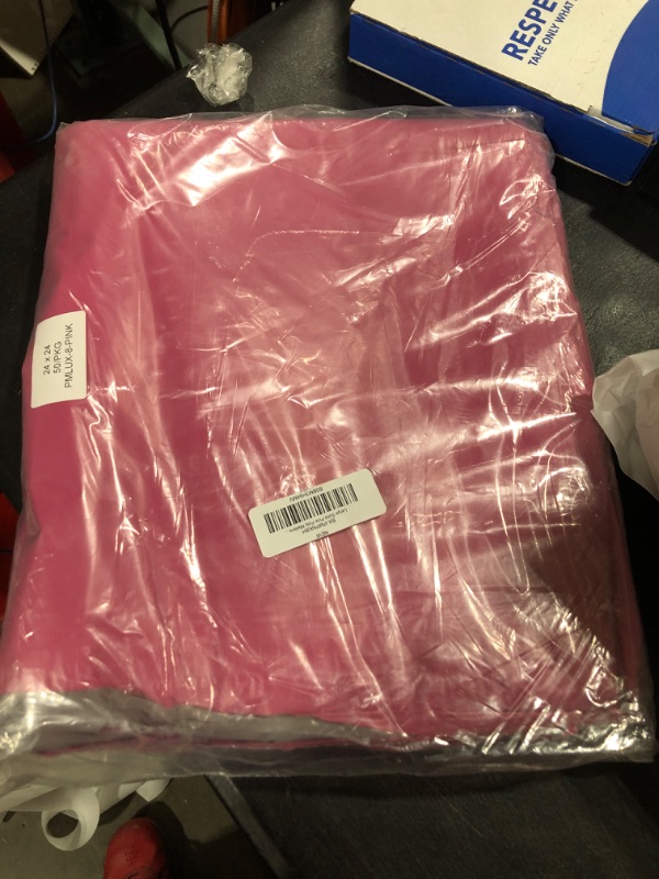 Photo 2 of Large Poly Mailers 24x24, Solid Pink Shipping Bags - Tear And Puncture Free Poly Bags - Water Resistant Mailing Bags - Packaging Bags For Small Business - 100 Count 24" x 24"(50Pck) pink