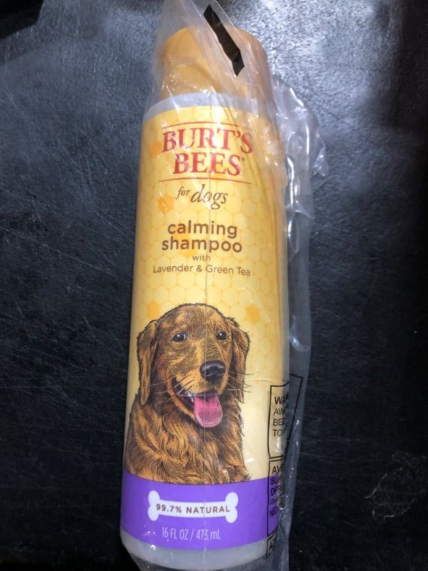 Photo 2 of Burt's Bees for Pets Natural Calming Lavender Dog Shampoo with Green Tea, Anti-Itch and Allergy Relief, Includes Oatmeal for Soothing Comfort - Sulfate, Paraben Free, pH Balanced, 16 oz - Made in USA Shampoo 16 Fl Oz (Pack of 1)