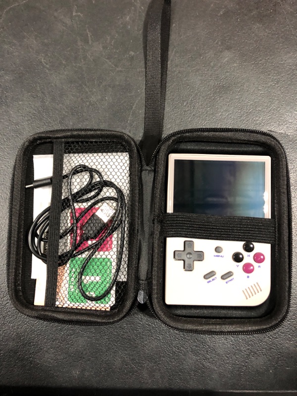 Photo 1 of RG35XX Handheld Game Console 3.5 inch IPS Retro Games Consoles Classic Emulator Hand-held Gaming Console Preinstalled Hand Held Video Games System with Portable Case 64GB Retro Gray