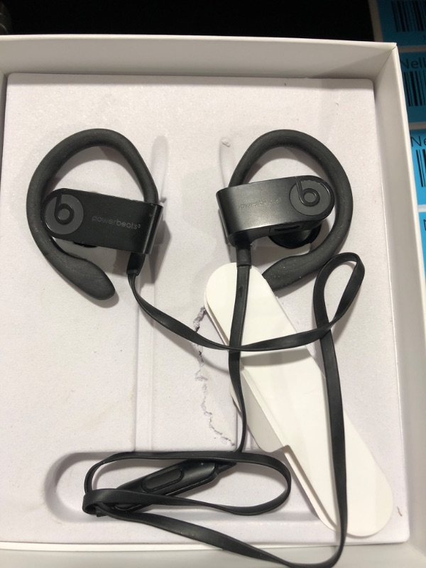 Photo 3 of Beats Powerbeats3 Wireless Earphones - Black (Renewed Premium), Small Renewed Premium Black