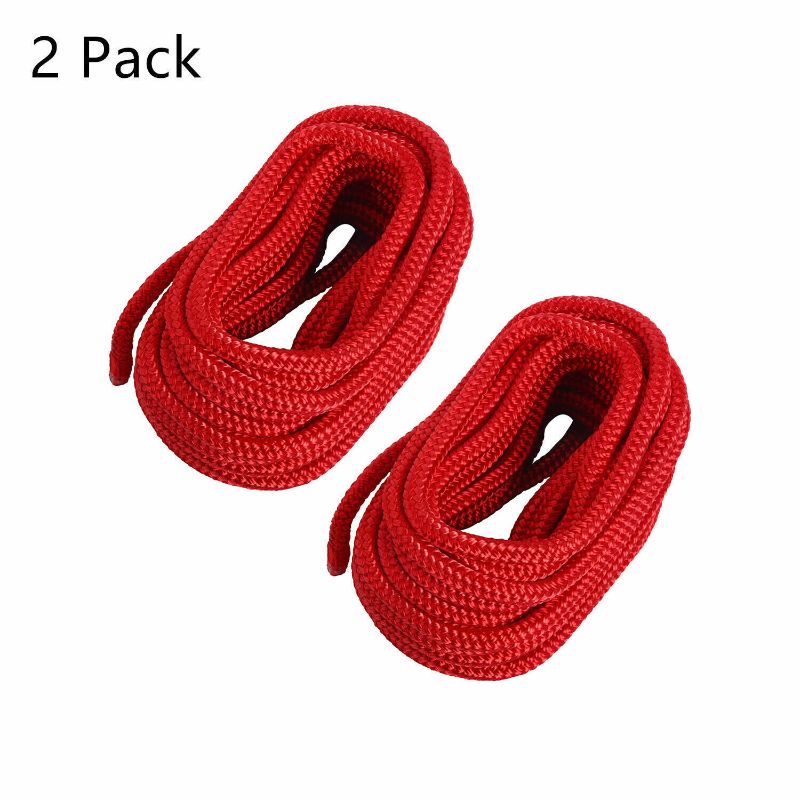 Photo 1 of 2 Pack 1/2 Inch×35 FT Double Braid Nylon Dock Line Mooring Rope Marine Boat Rope
