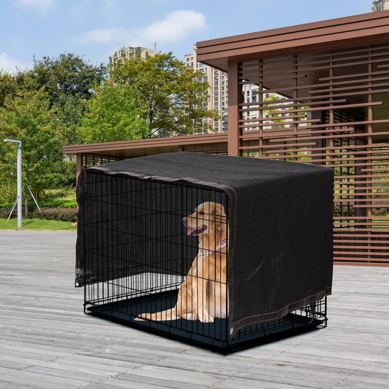 Photo 1 of 10 * 10ft Dog Kennel Shade Covers,95% Upgrade Sunblock Shade Tarp Panel with Grommets,Dog Kennel Coverage Dog Cage Sunblock for Outdoor Dog House.
