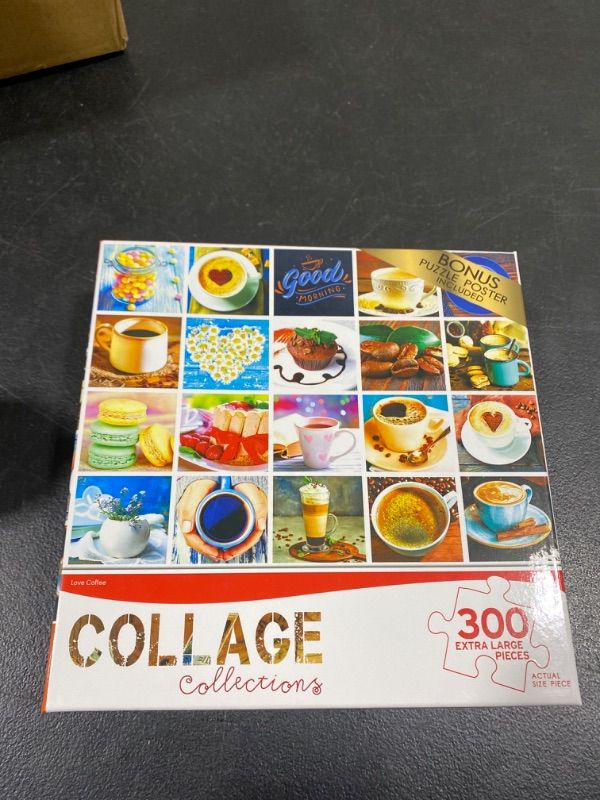 Photo 2 of Cra-Z-Art Collage 300 Piece Jigsaw Puzzle - Love Coffee
