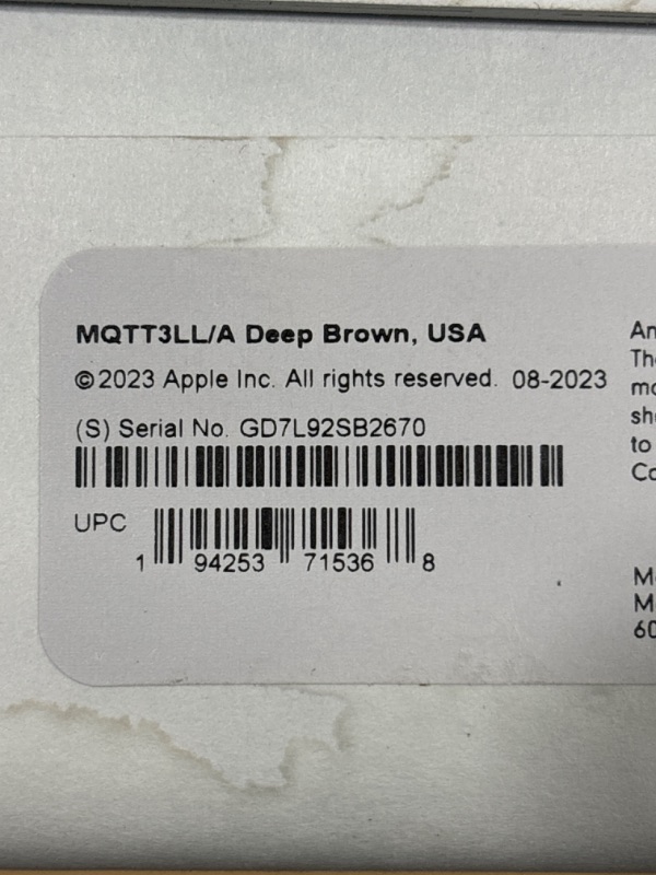 Photo 1 of Beats Studio Pro in Deep Brown with Apple 20W USB-C Power Adapter Deep Brown Studio Pro & Power Adapter Without AppleCare+