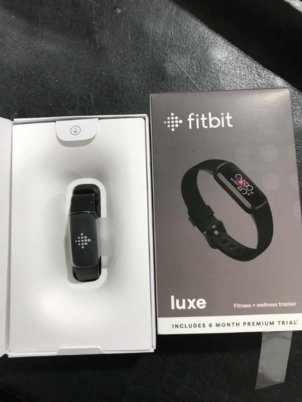 Photo 4 of Fitbit Luxe Fitness and Wellness Tracker with Stress Management, Sleep Tracking and 24/7 Heart Rate, Black/Graphite, One Size (S & L Bands Included)