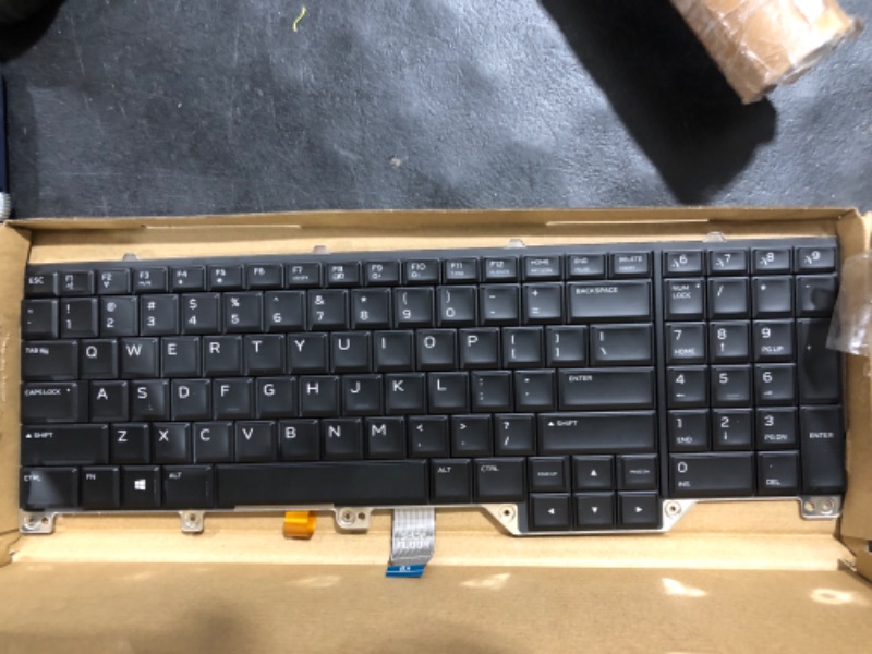 Photo 2 of Replacement Keyboard for Dell Alienware 17 R4 & Alienware 17 R5 Laptop, Dell Alienware 17 Laptop Keyboard with Backlit US Layout P/N: 0ND5TJ PK1326T1B01