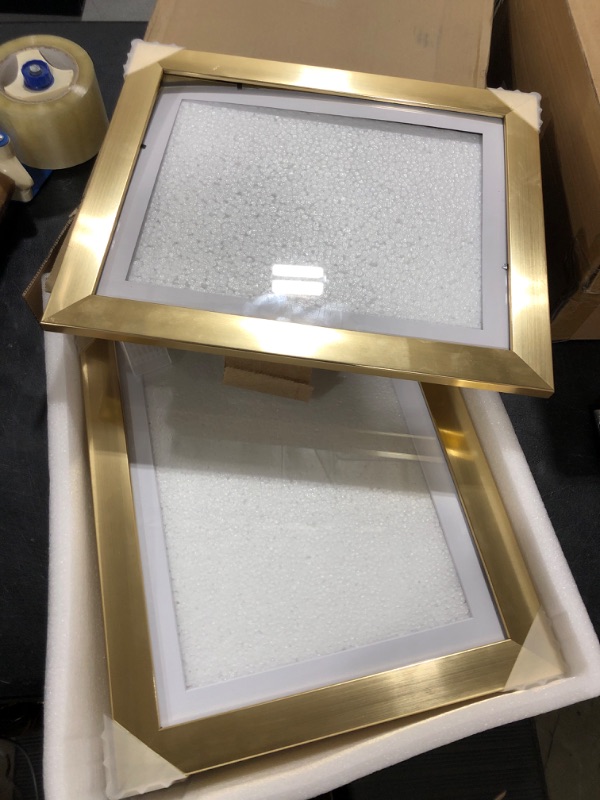 Photo 1 of 12 x 14" Picture frames Set of 3 Gold trim 